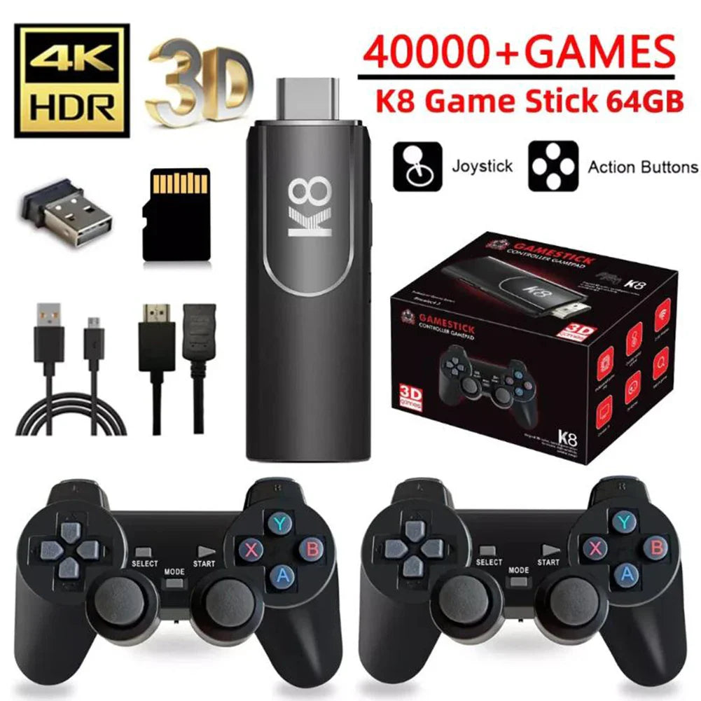 58,000 Games Handheld Console – 256GB 4K TV Wireless Gamepad