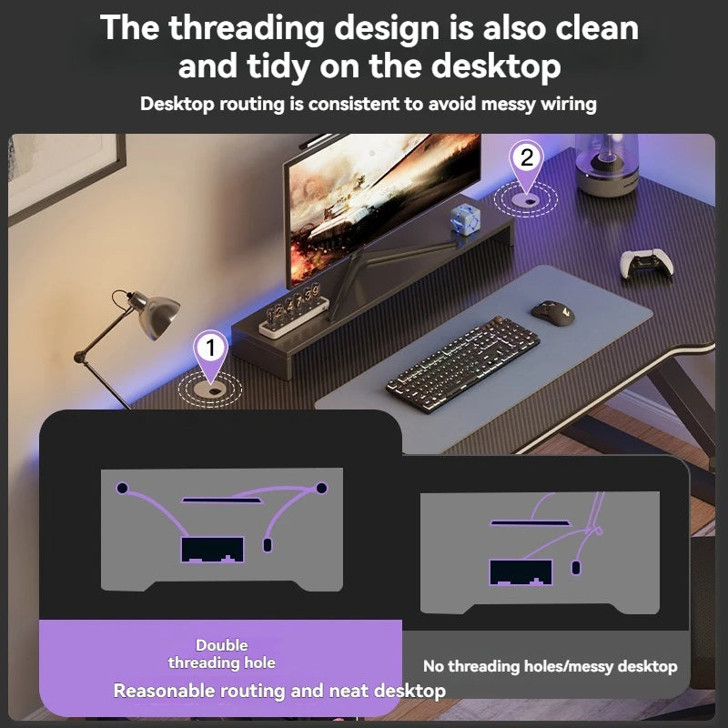 🖥️ Modern Computer & Gaming Desk