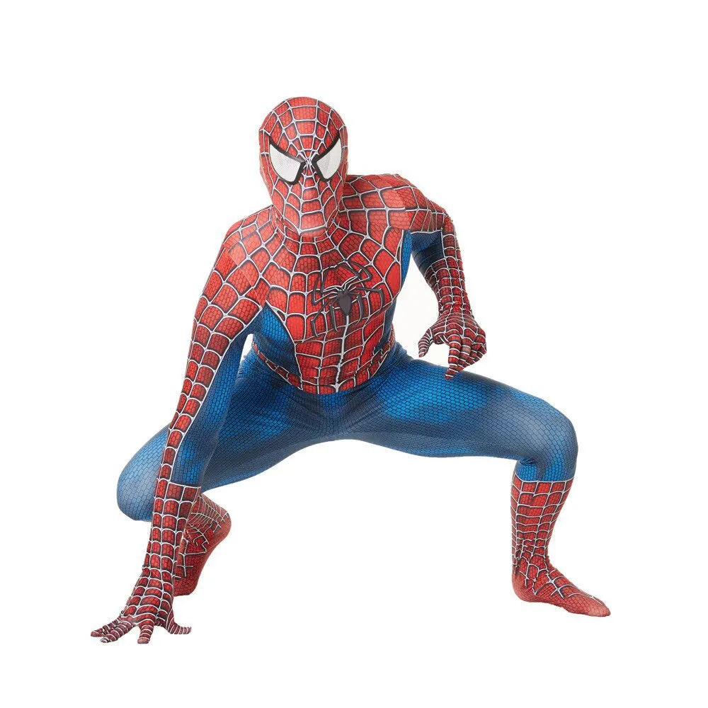 Men’s Superhero Cosplay Jumpsuit – Stretch-Fit Halloween & Party Costume