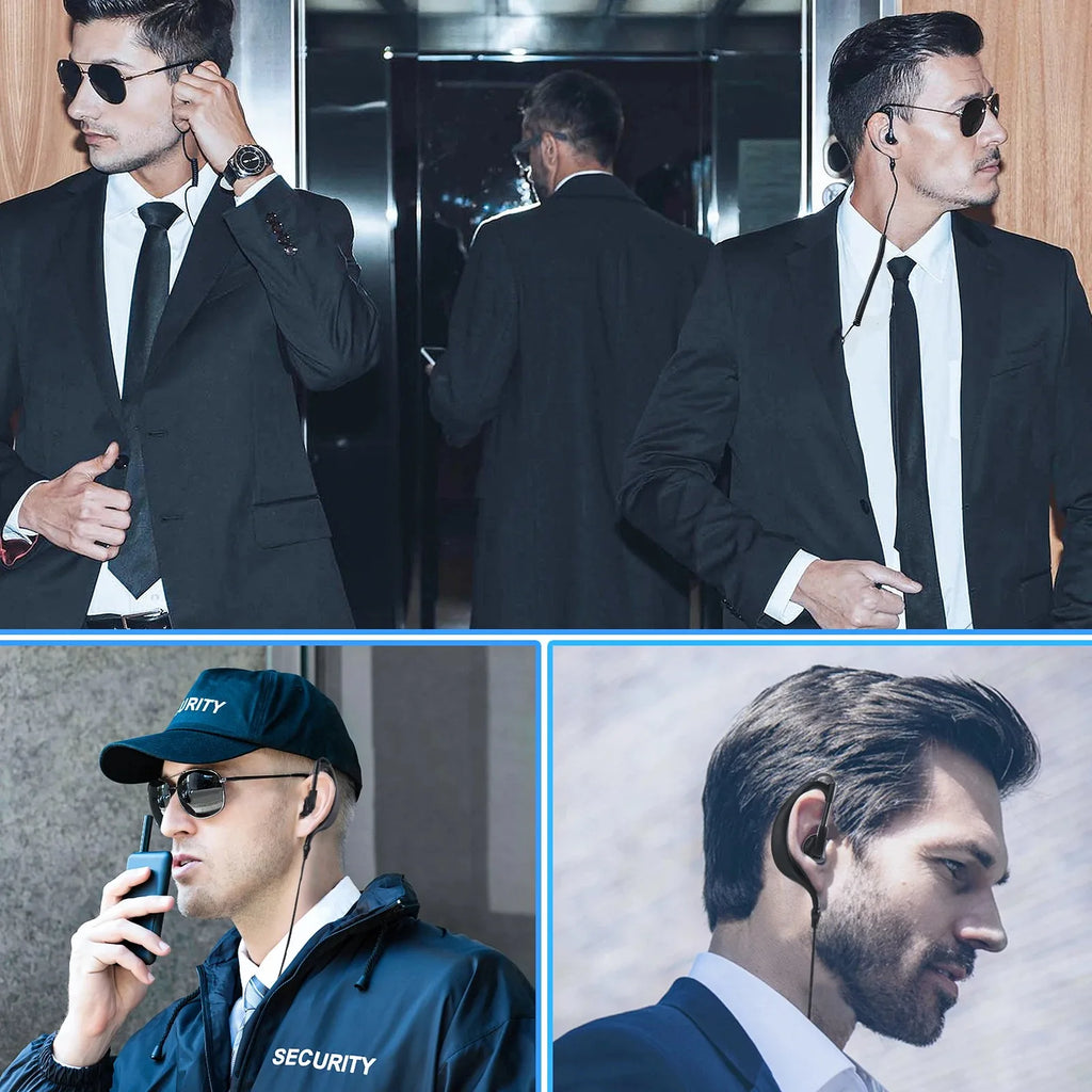 3.5mm Listen-Only Earpiece – Single Earbud with Rotating Designfor Walkie Talkie & Professional Use