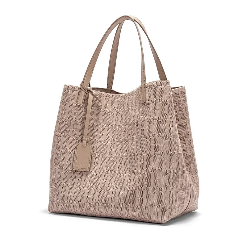 Women’s Classic Solid Color Large Capacity Handbag – Stylish Fashion Tote Bag