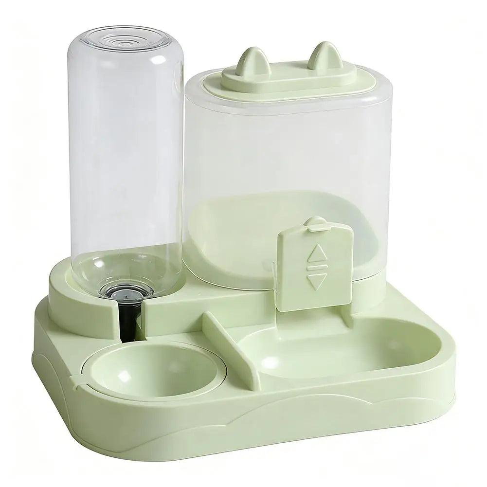 Automatic Cat/Dog Feeder And Waterer All-in-One Pet Food Water Dispenser Large Capacity Food Storage Dispenser Pet Supplies