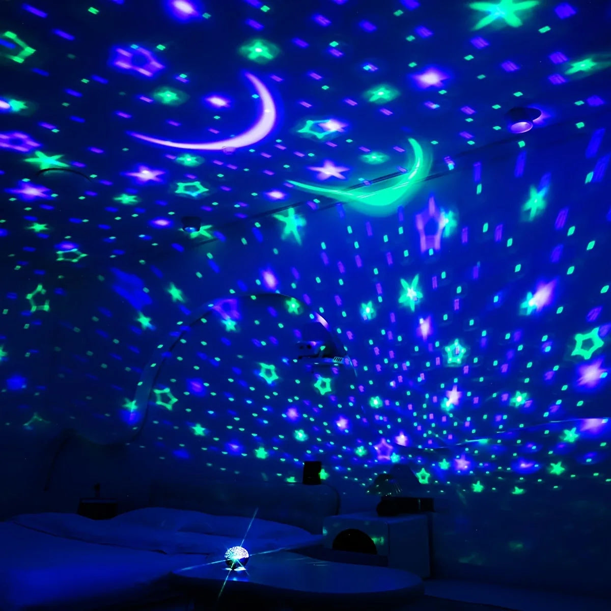 🌙 LED Night Light Star Projector – Starry Sky Galaxy Moon Lamp