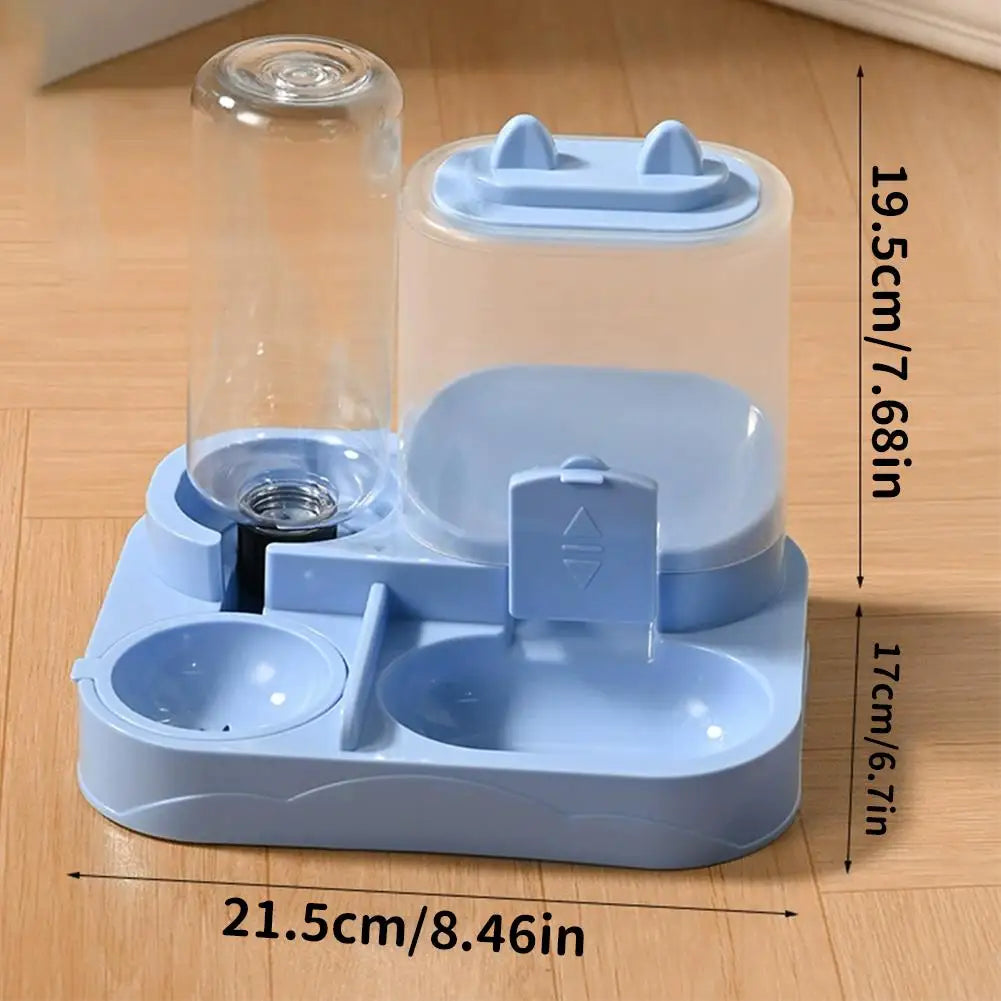 Automatic Cat/Dog Feeder And Waterer All-in-One Pet Food Water Dispenser Large Capacity Food Storage Dispenser Pet Supplies