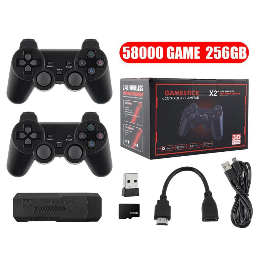 58,000 Games Handheld Console – 256GB 4K TV Wireless Gamepad