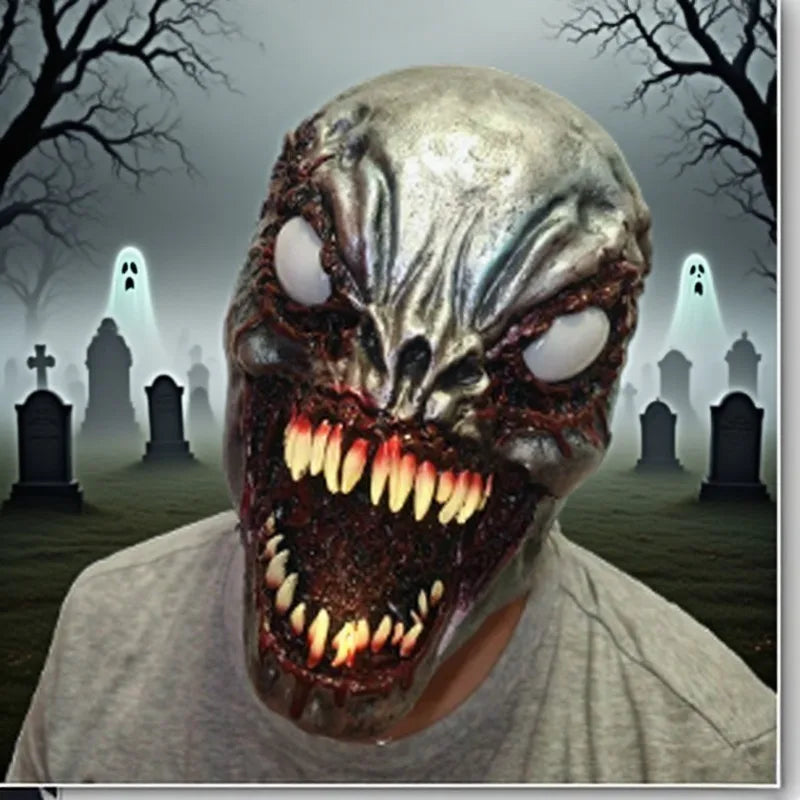 Halloween Horror Mask – Realistic Scary Full-Face Costume Accessory
