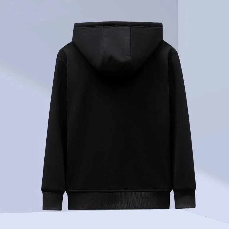 Men's & Women's American Style Hooded Zipper Cardigan – Lamb Velvet Warm Sweatshirt