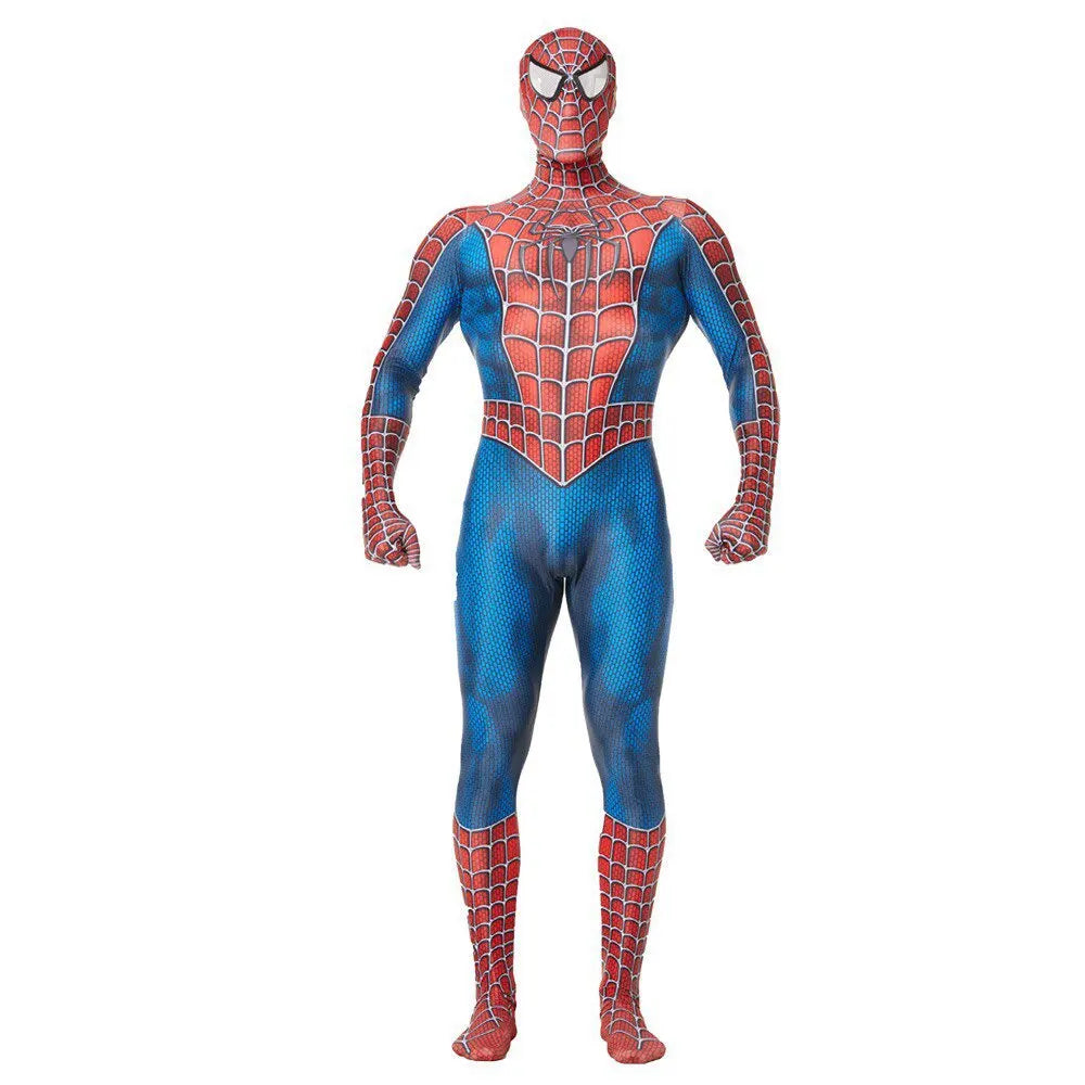 Men’s Superhero Cosplay Jumpsuit – Stretch-Fit Halloween & Party Costume