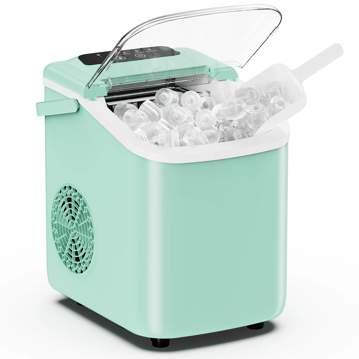 JHK Small Portable Ice Machine Countertop Ice Maker – 26.5 lbs/24H