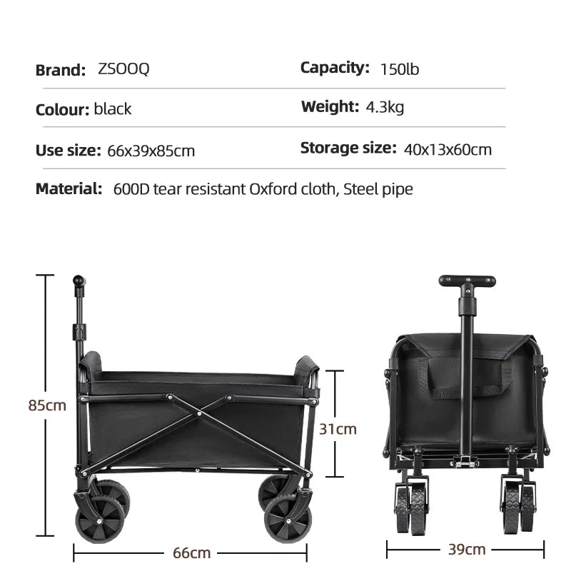 Foldable Portable Camping & Utility Cart — Limited Stock