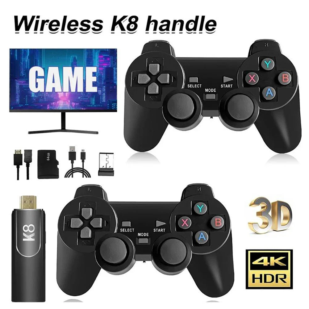 58,000 Games Handheld Console – 256GB 4K TV Wireless Gamepad