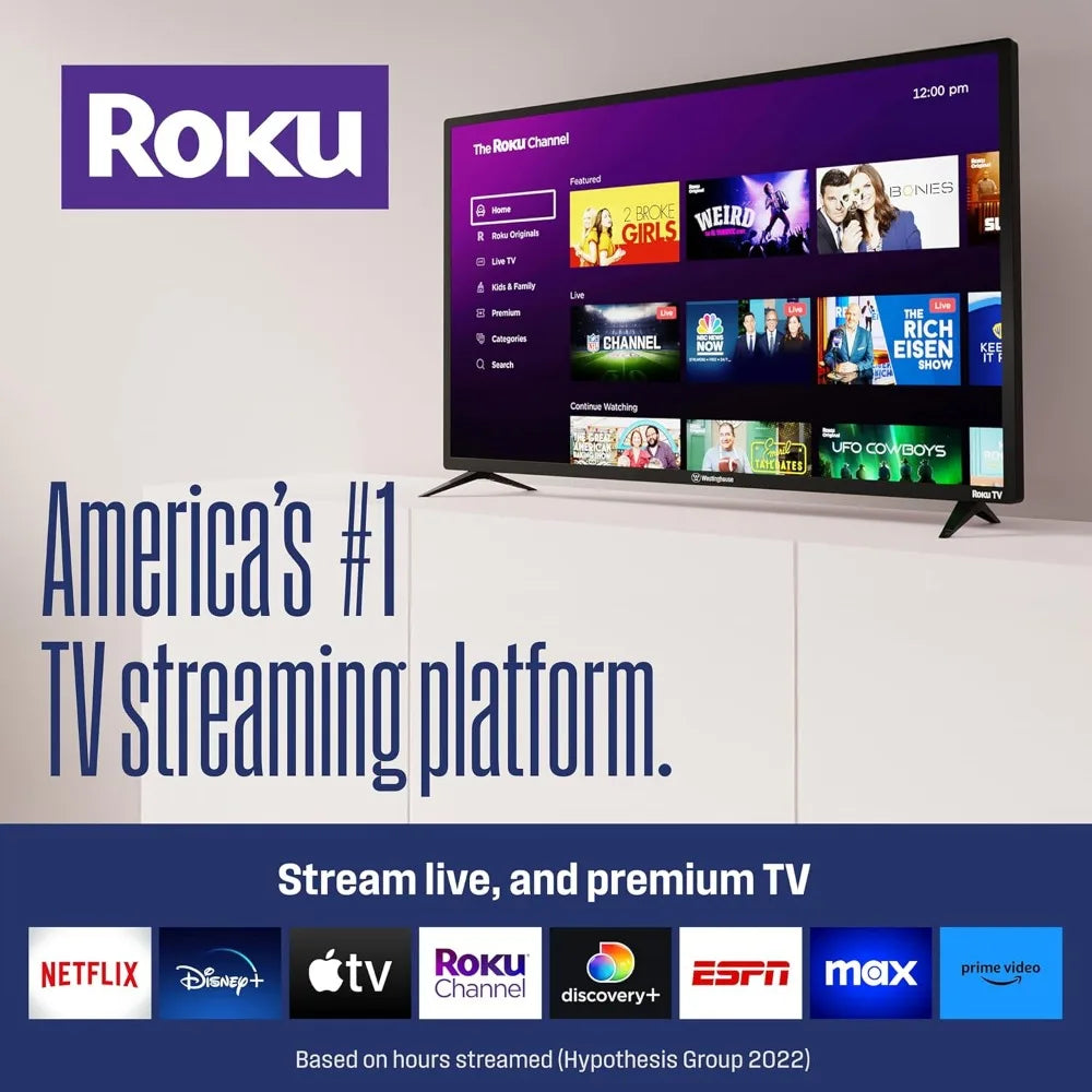Westinghouse Roku Smart TV with WiFi & Mobile App