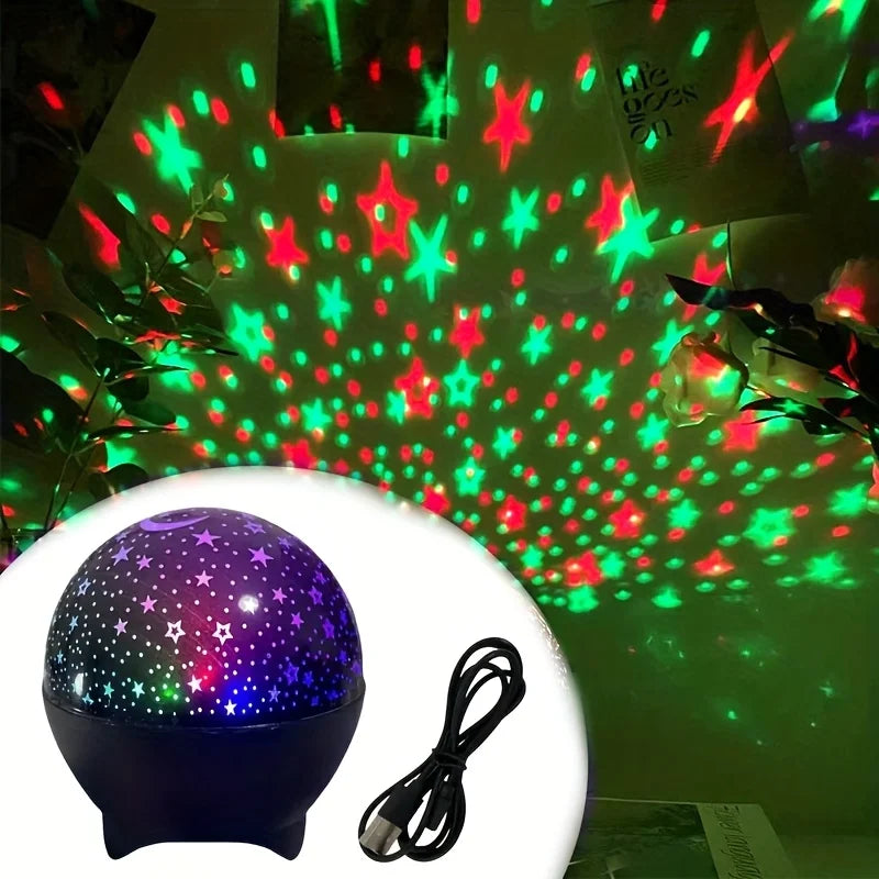 🌙 LED Night Light Star Projector – Starry Sky Galaxy Moon Lamp