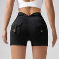 🍑 Wrinkled High-Waist Pocket Leggings for Women – Sculpted Style & Everyday Comfort