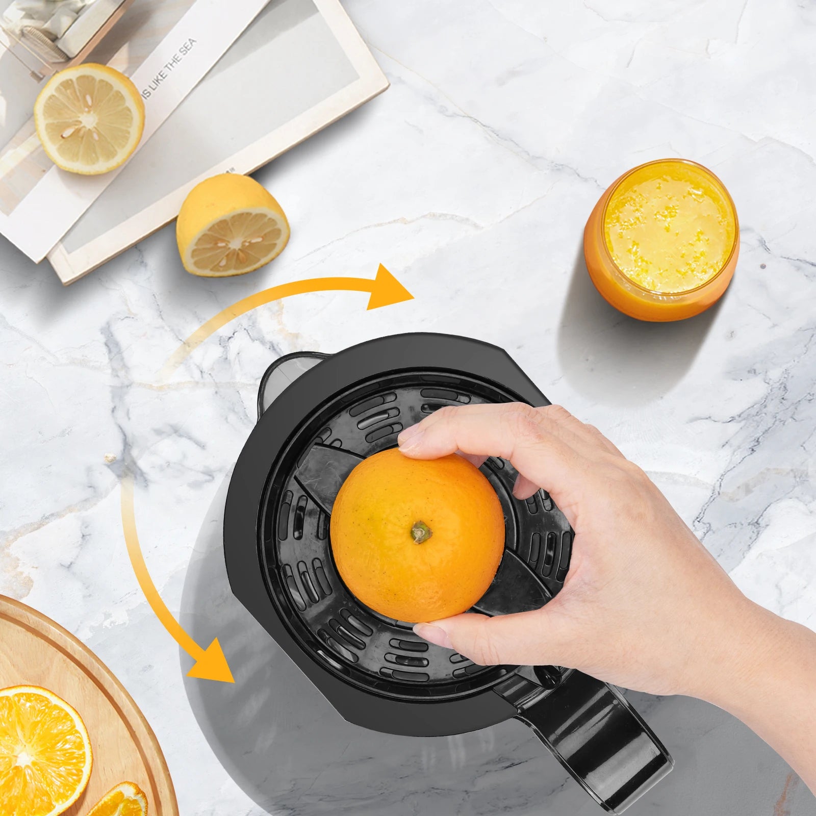 🍊 40W Electric Citrus Orange Juicer – 700ml | Black
