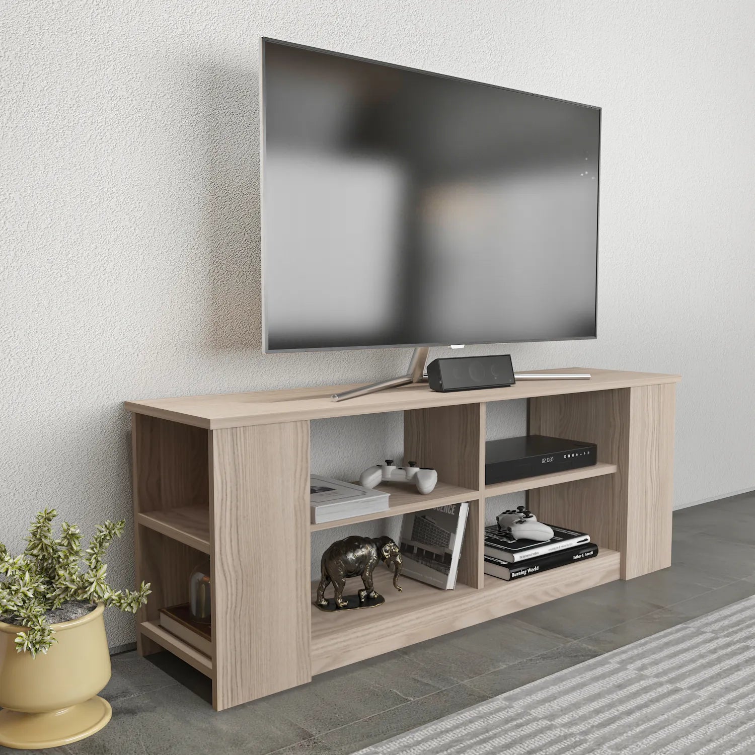 Space 55" Wide TV Stand for TVs Up to 65" | Media Console