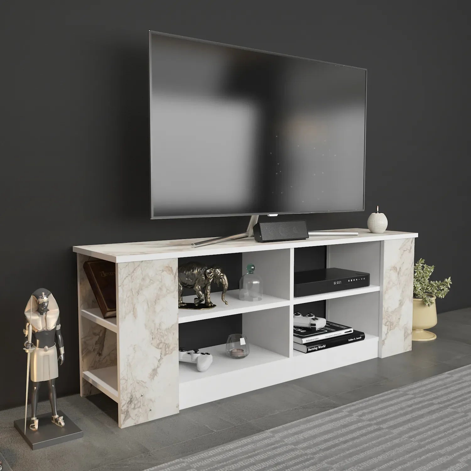 Space 55" Wide TV Stand for TVs Up to 65" | Media Console