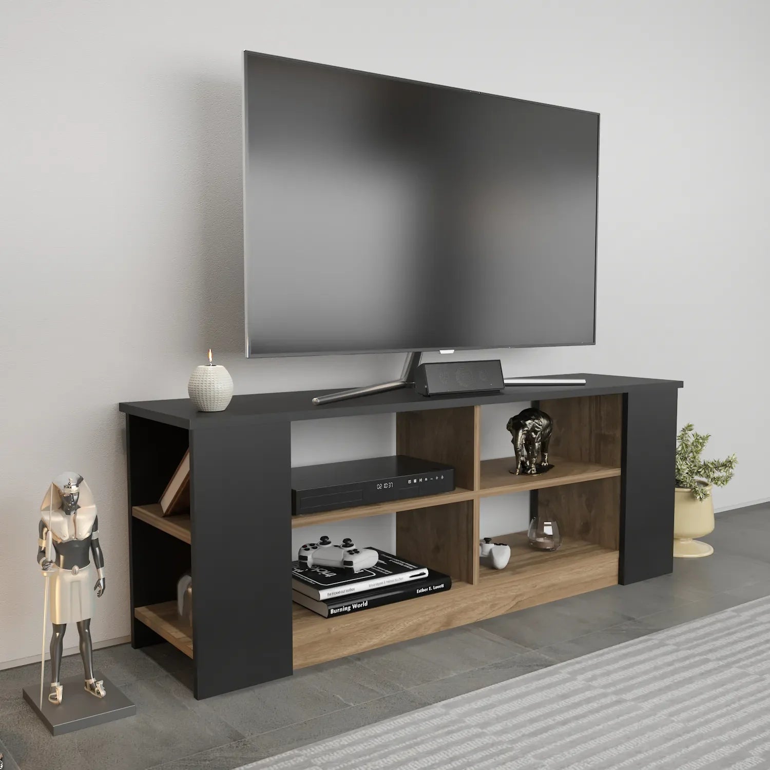 Space 55" Wide TV Stand for TVs Up to 65" | Media Console