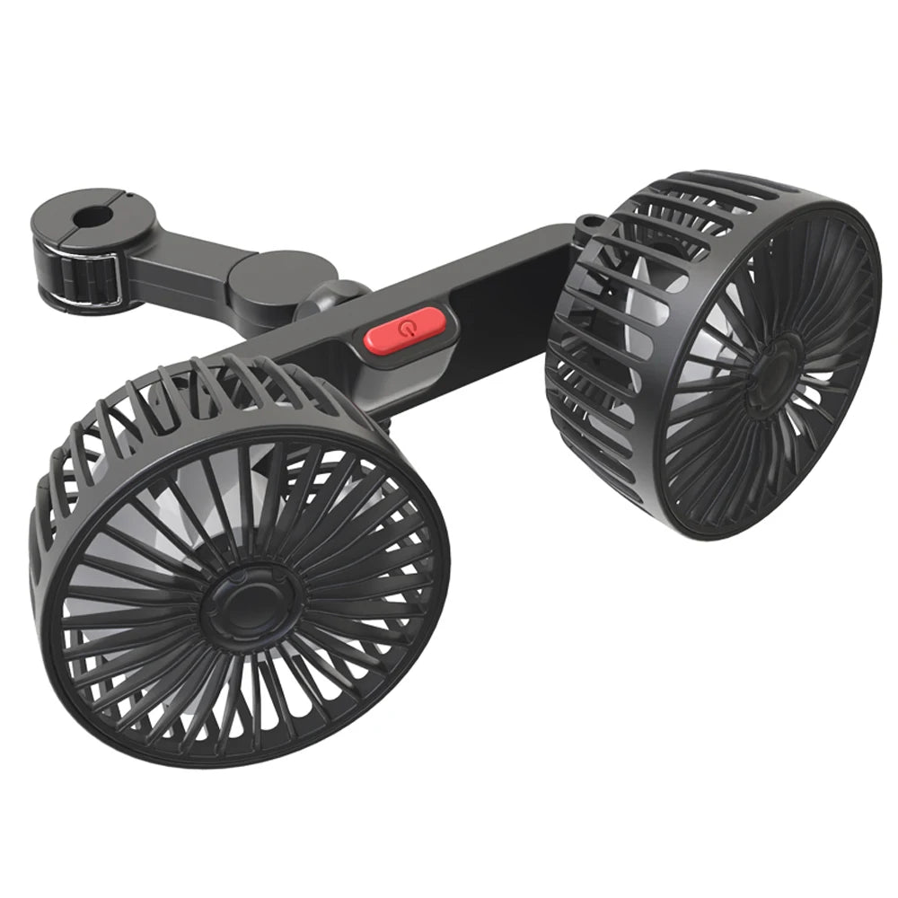 🚗❄️ 360° Dual-Head Car Cooling Fan