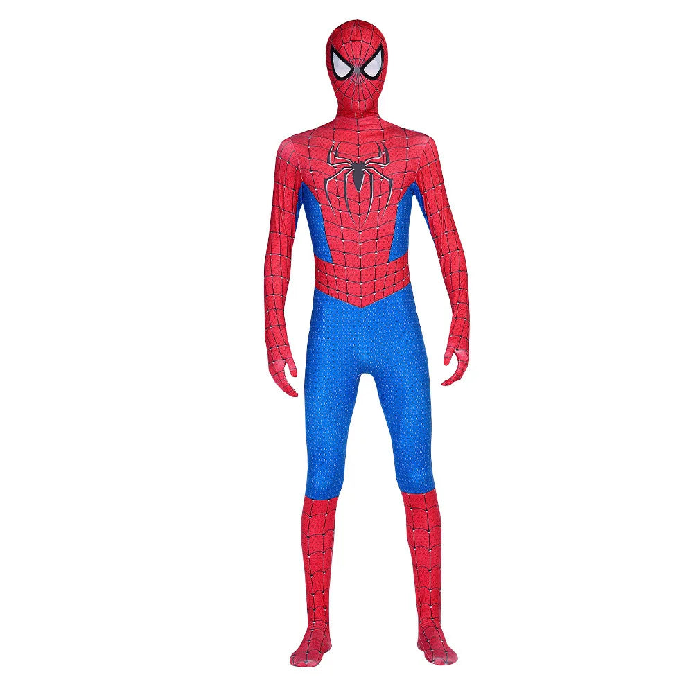 Men’s Superhero Cosplay Jumpsuit – Stretch-Fit Halloween & Party Costume
