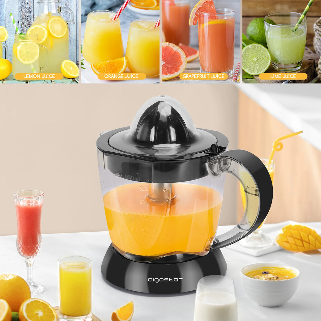 🍊 40W Electric Citrus Orange Juicer – 700ml | Black