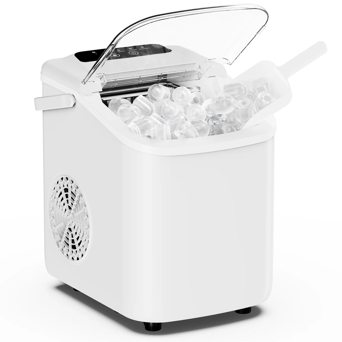 JHK Small Portable Ice Machine Countertop Ice Maker – 26.5 lbs/24H