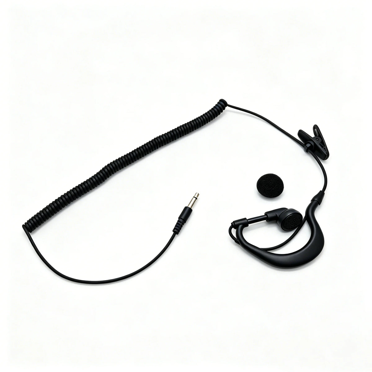 3.5mm Listen-Only Earpiece – Single Earbud with Rotating Designfor Walkie Talkie & Professional Use