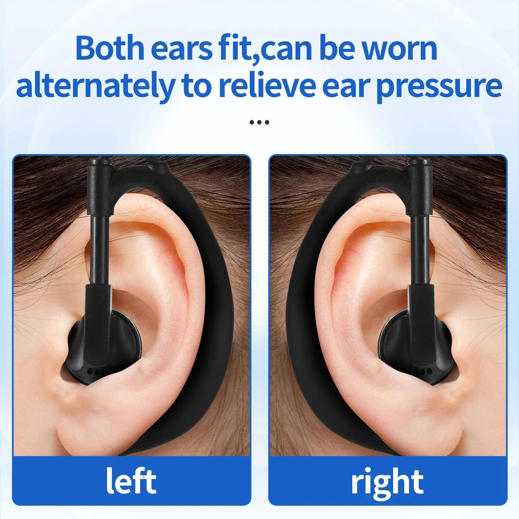 3.5mm Listen-Only Earpiece – Single Earbud with Rotating Designfor Walkie Talkie & Professional Use