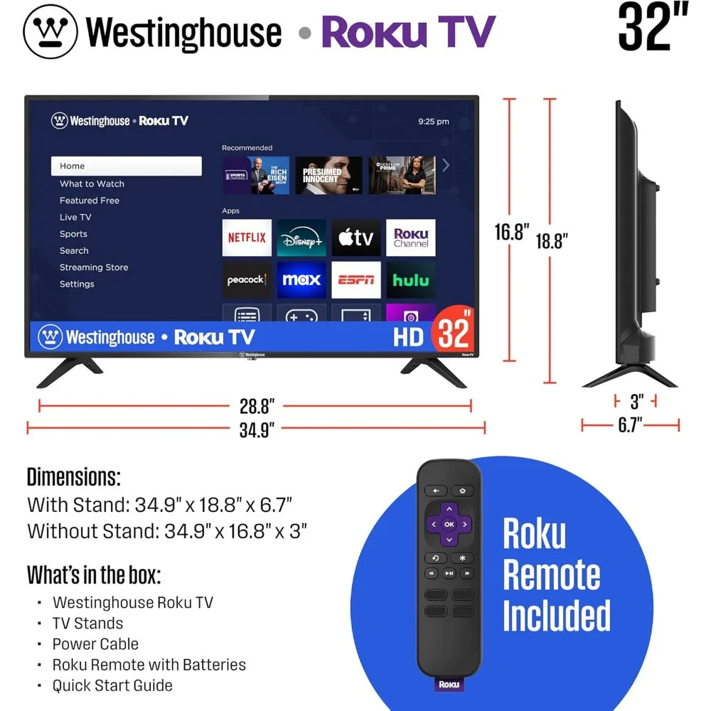 Westinghouse Roku Smart TV with WiFi & Mobile App