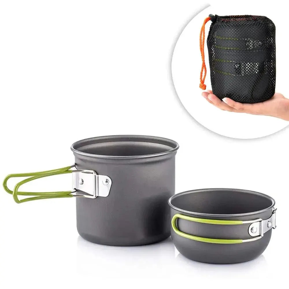 Ultralight Camping Cookware Mess Kit – Outdoor Cooking Made Easy