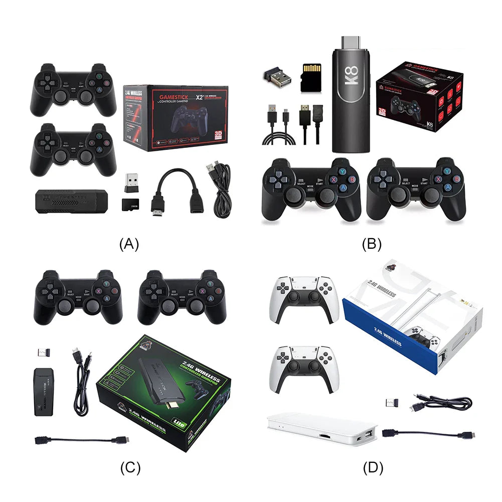 58,000 Games Handheld Console – 256GB 4K TV Wireless Gamepad