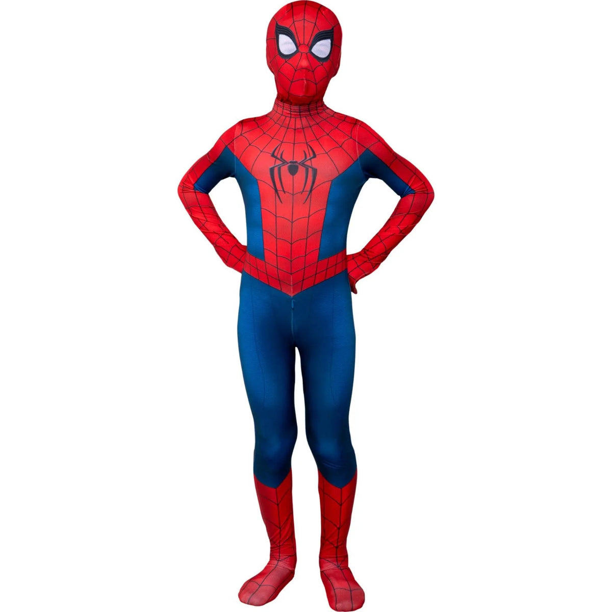 Men’s Superhero Cosplay Jumpsuit – Stretch-Fit Halloween & Party Costume