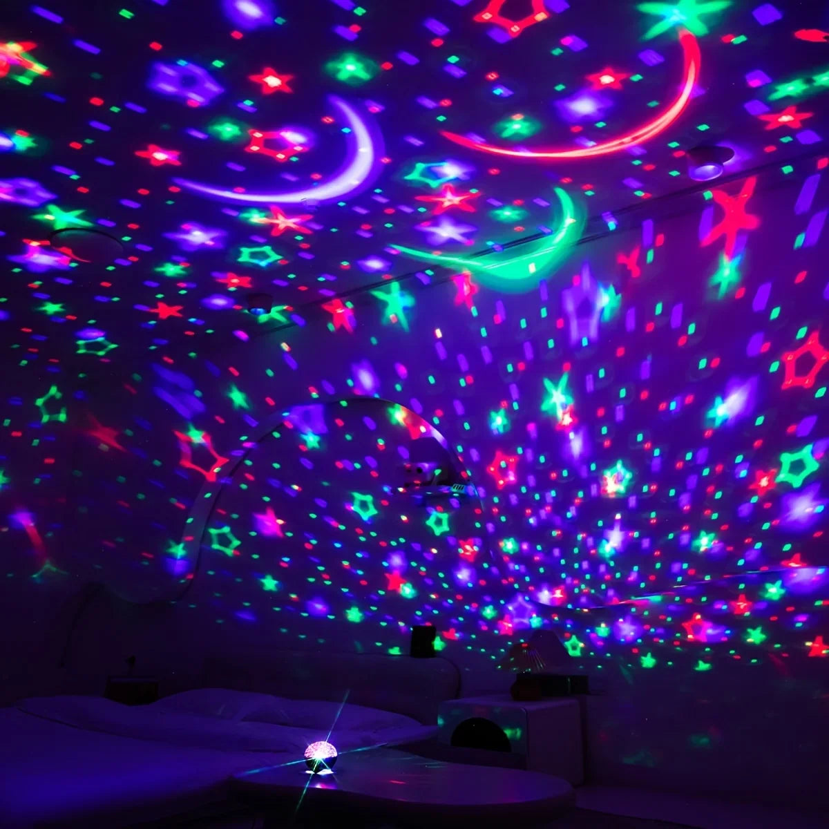 🌙 LED Night Light Star Projector – Starry Sky Galaxy Moon Lamp