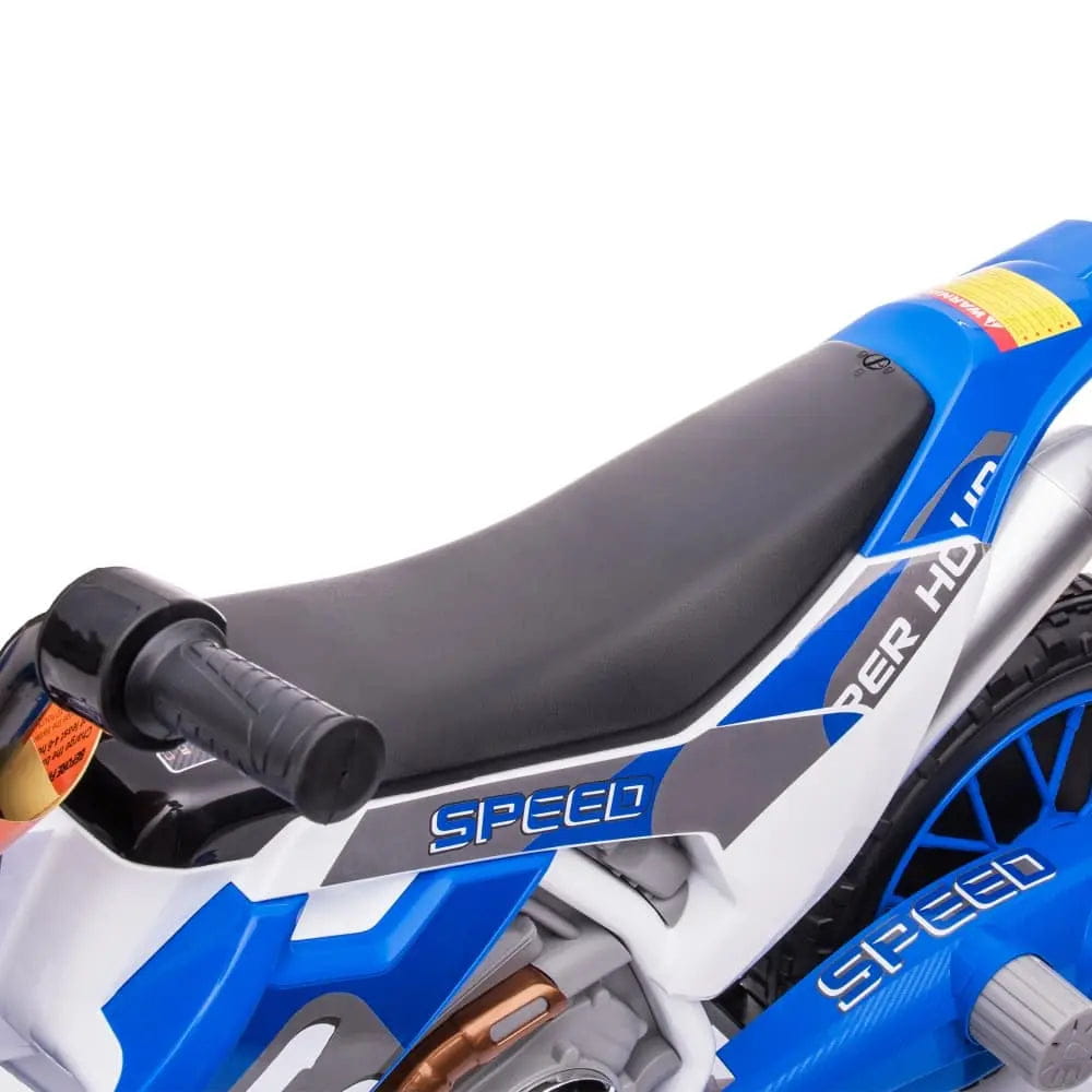 TOBBI 12V Electric Kids Ride-On Dirt Bike with Training Wheels