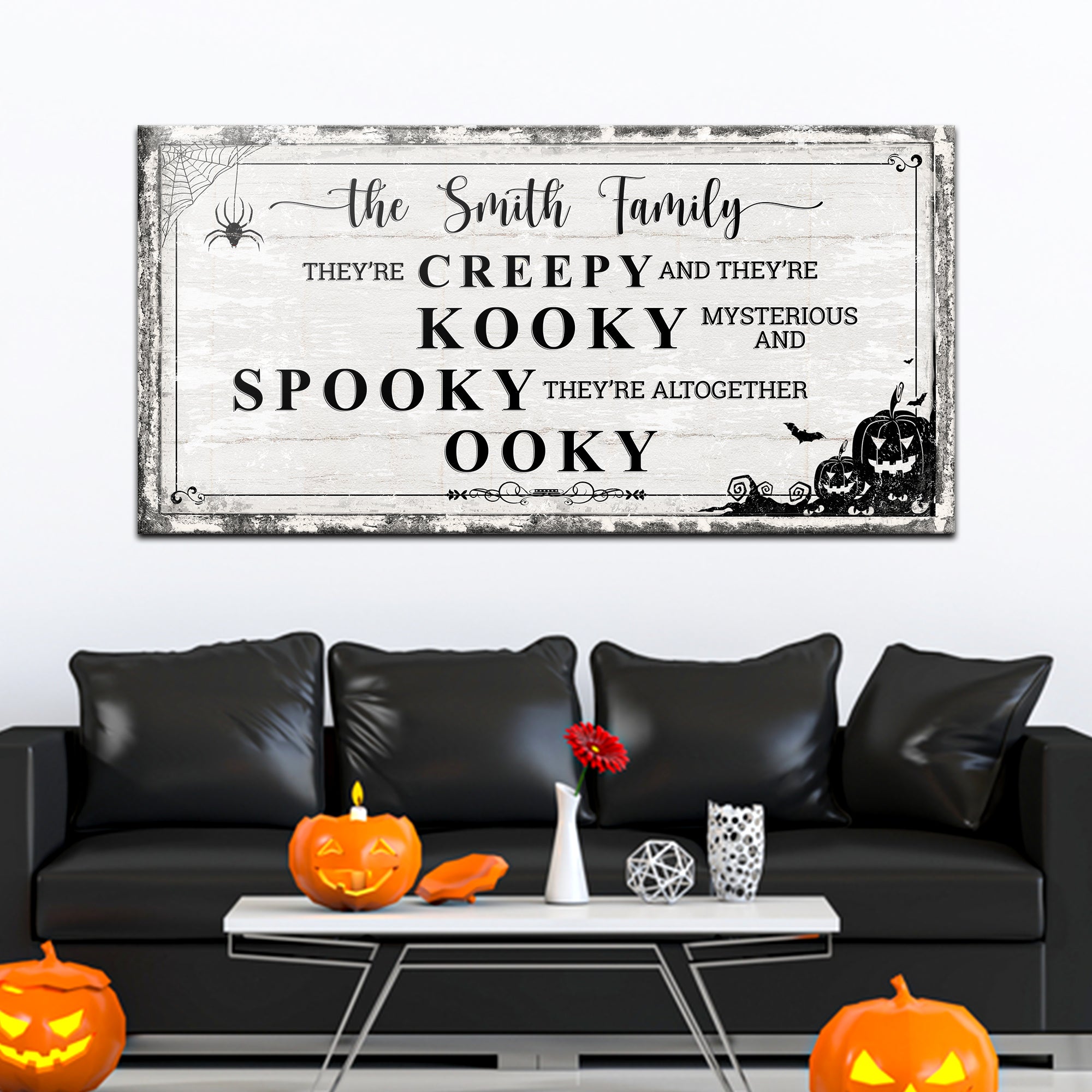 🎃👻 Family Halloween Sign – Spooky, Fun & Full of Family Spirit!