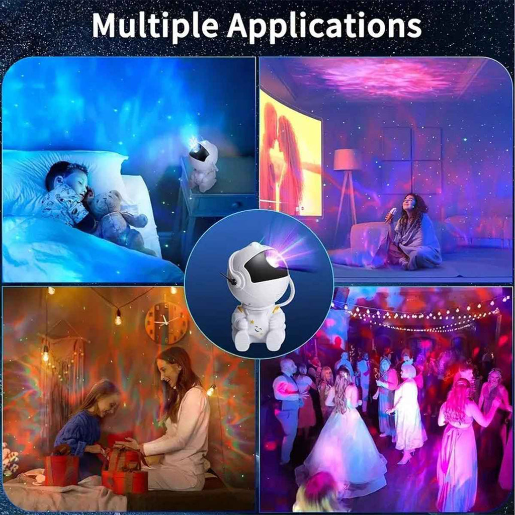 🚀 Astronaut Galaxy Projector Starry Night Light