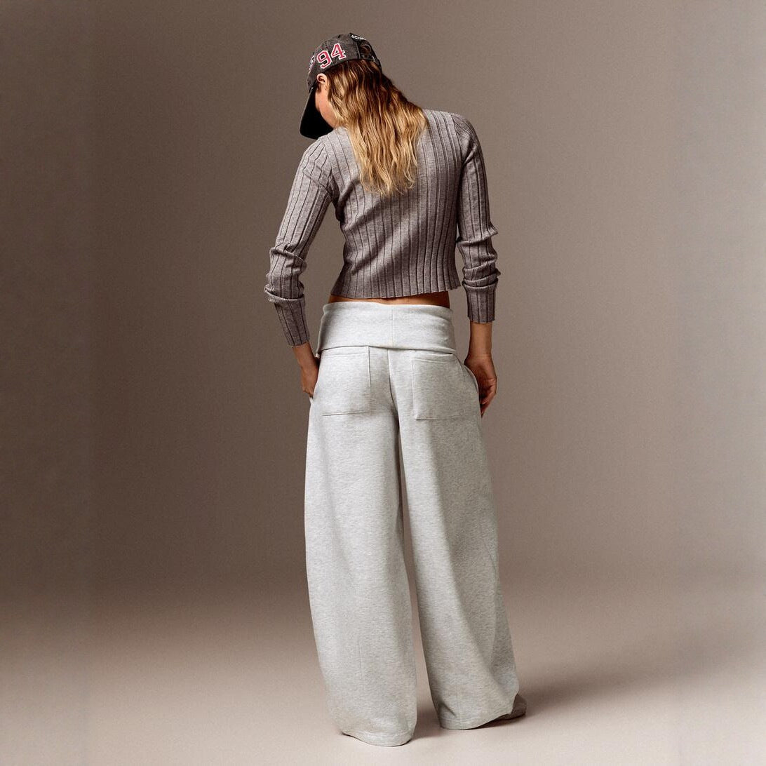 Women’s High-Waist Wide-Leg Casual Pants – Relaxed Everyday Style