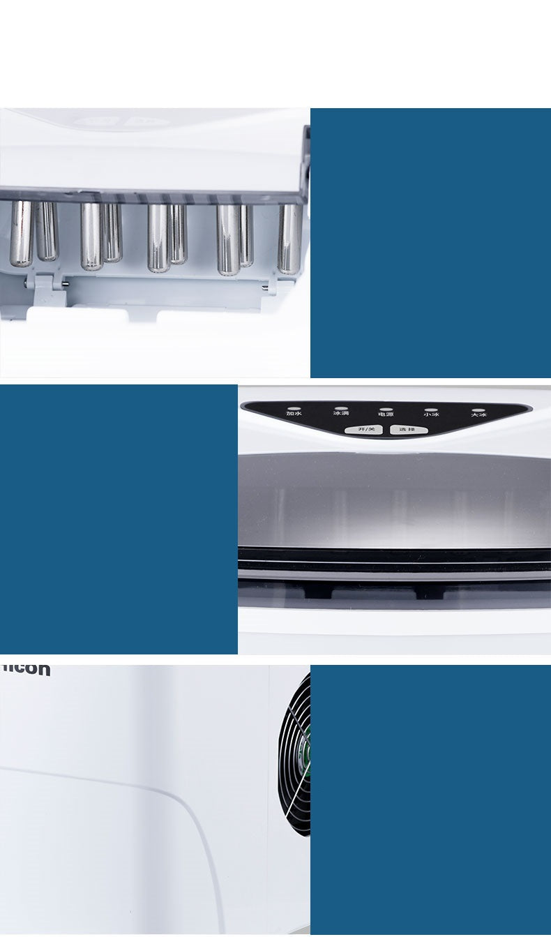 Ice Maker Commercial 15KG Household Smart WiFi Automatic Round Ice Cube Maker