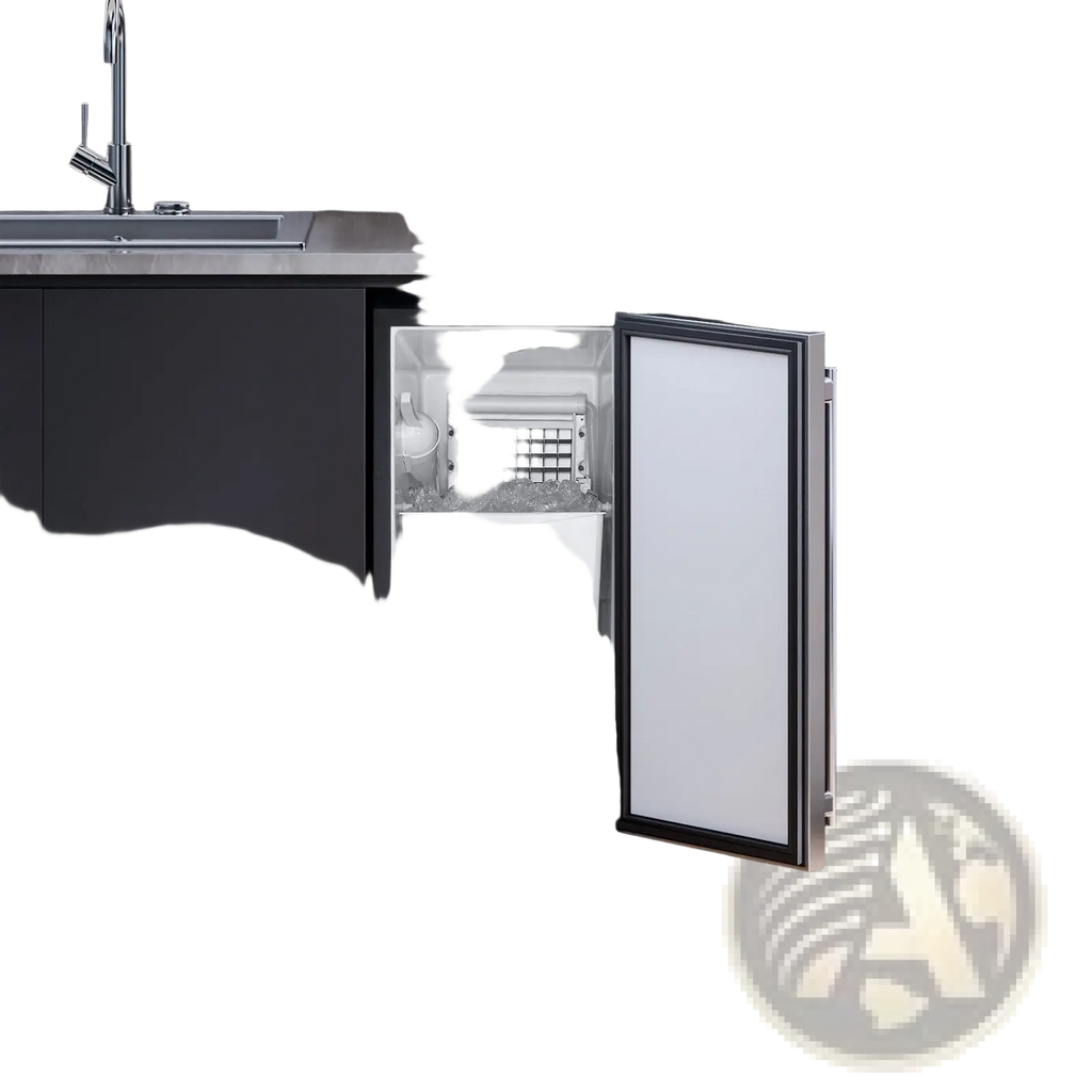 Built-In Ice Maker 50 lbs with Drain Pump & Reversible Door