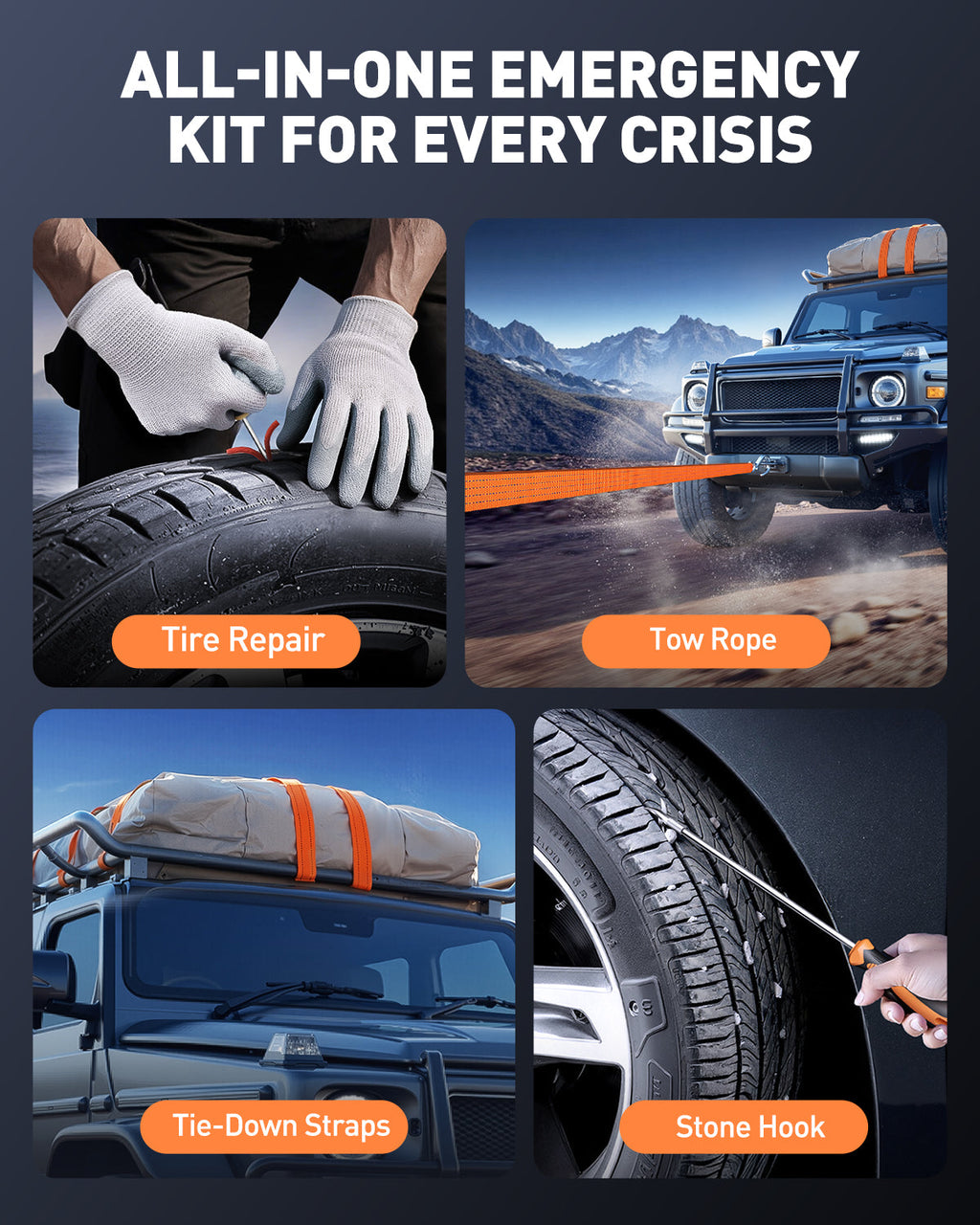 {New Arrival}Buture Beta09 Car Jump Starter 8000A with 160 PSI Air Compressor丨16-in-1 Roadside Kit