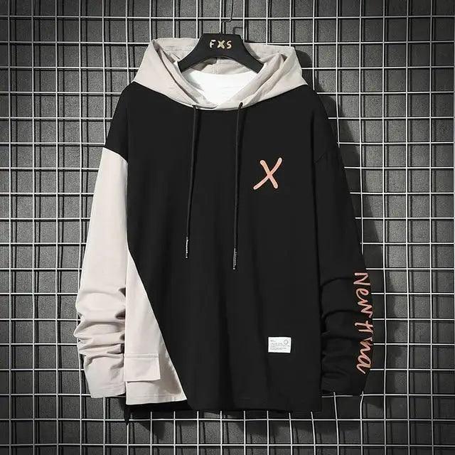 Cool Luxury Striped Hoodie – Men’s Premium Fleece Streetwear Sweatshirt