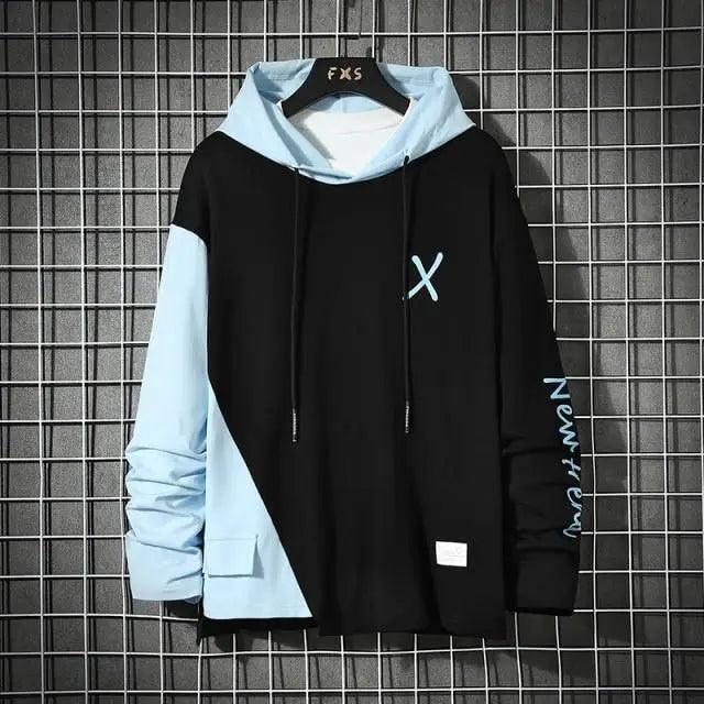 Cool Luxury Striped Hoodie – Men's Premium Fleece Streetwear Sweatshirt