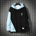 Cool Luxury Striped Hoodie – Men's Premium Fleece Streetwear Sweatshirt