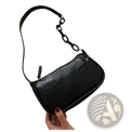 Croc Embossed Chain Shoulder Bag for Women