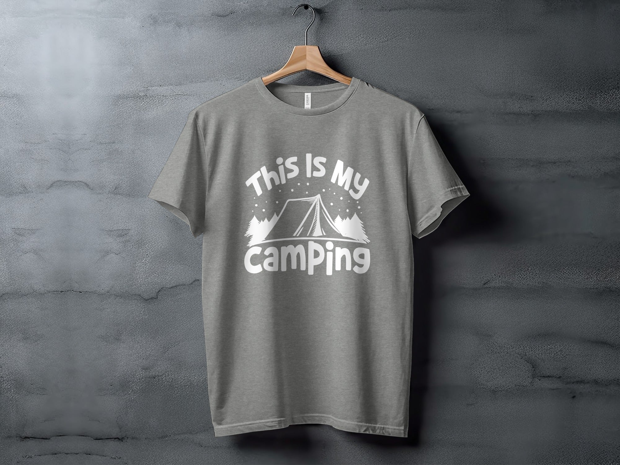 This Is My Camping Tent Outdoor Adventure Graphic T-Shirt