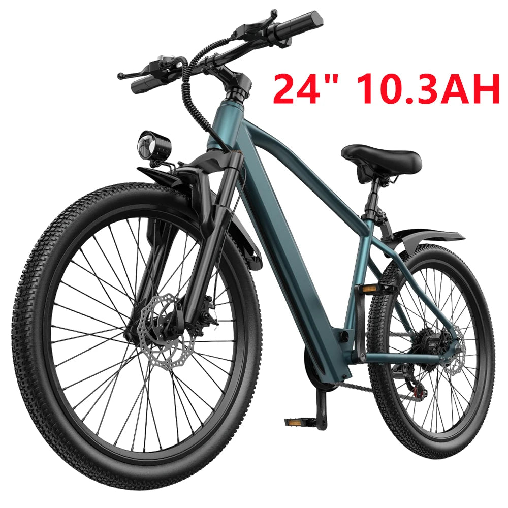 26" 24" Electric Mountain E Bike For Adults, 1000W Peak Motor Commuter Ebikes, 36V 10.3AH 13.3AH High Capacity Battery, 19.7 MPH 36.9 Miles 4Hour Fast Charging, 7/21 Speed Gears Adults Electric Motorcycles Bicycle ﻿