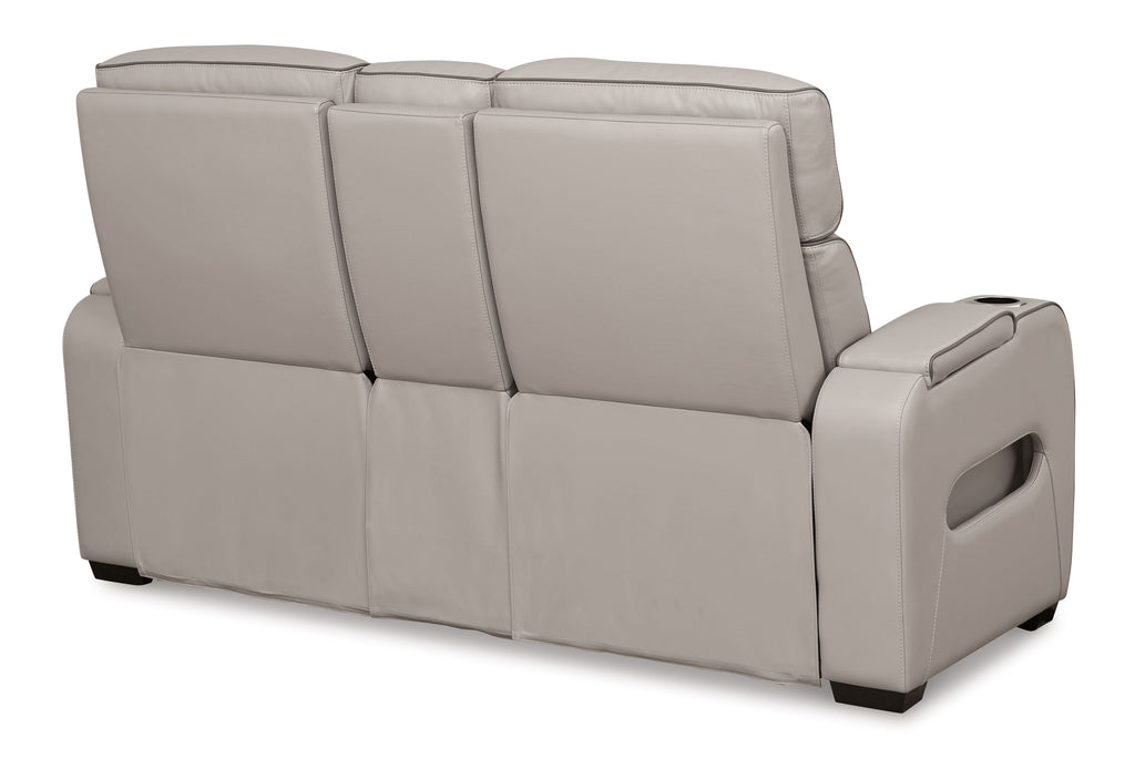 Boyington Power Reclining Loveseat with Console & Adjustable Headrests