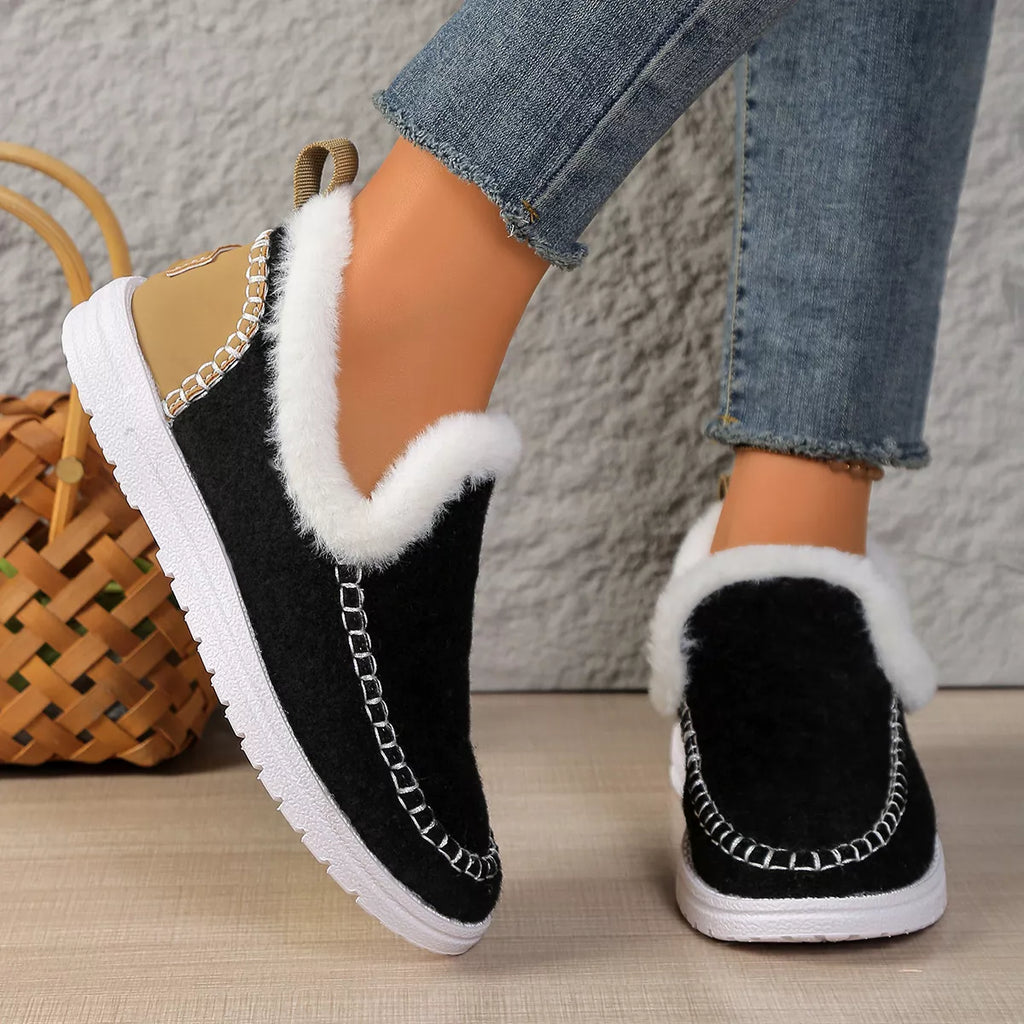 Plush-Lined Slip-Ons – Cozy Comfort Meets Effortless Style