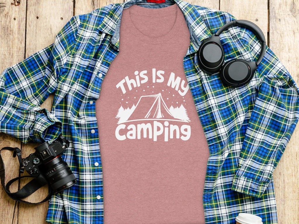 This Is My Camping Tent Outdoor Adventure Graphic T-Shirt
