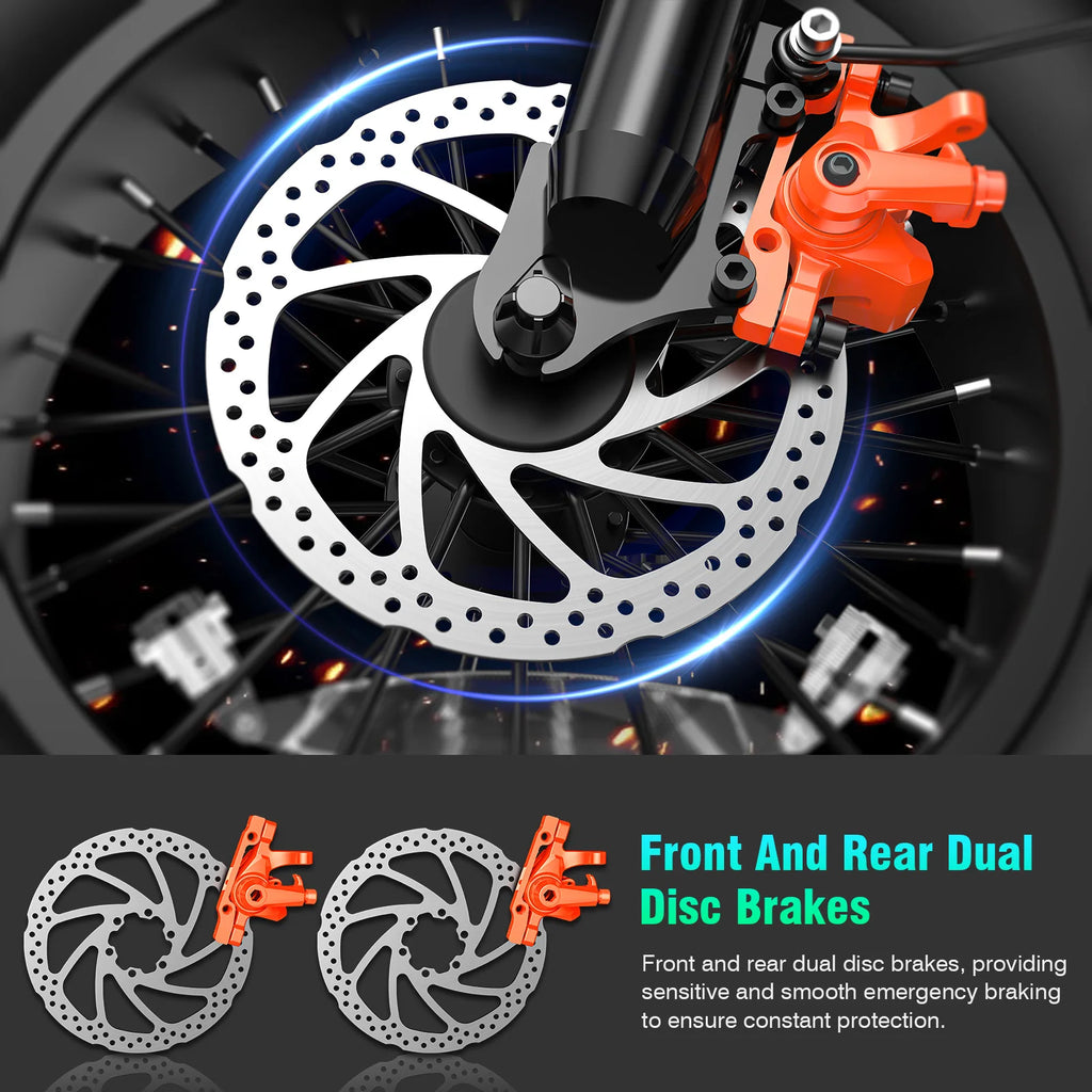 🔥🔥🔥1200W All-terrain Electric Motorcycle, 48V18Ah Adult Electric Dirt Bike, 28MPH, 5-speed Variable Speed, Load Capacity of 500LBS